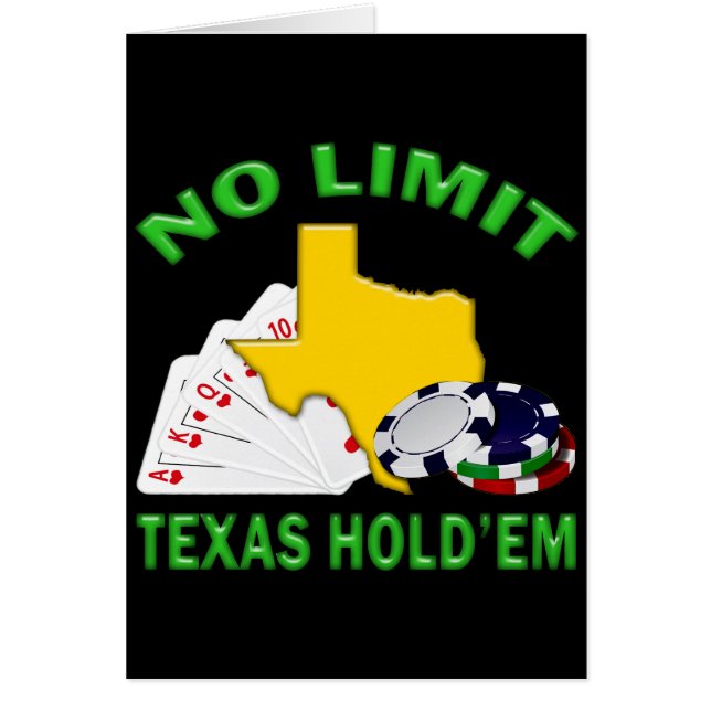 GEEN BEPERKTE TEXAS HOLD (Voorkant)