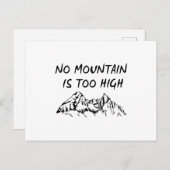 Geen berg is te hoog briefkaart (Voorkant / Achterkant)