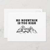 Geen berg is te hoog briefkaart (Voorkant / Achterkant)