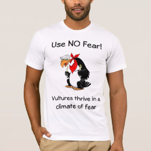 Geen bericht voor angst gebruiken t-shirt