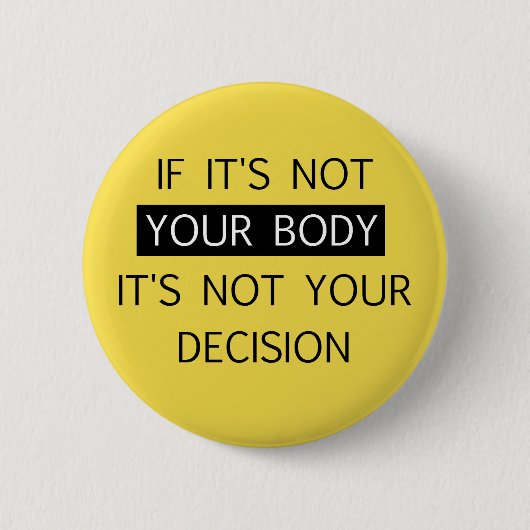 Geen besluit ronde button 5,7 cm (Voorkant)