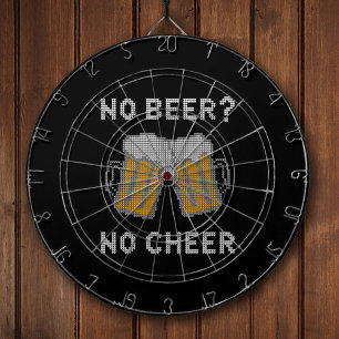 Geen bier geen vrolijkheid lelijk trui dartbord
