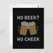 Geen bier nr. Cpure Ugly Sweater Briefkaart (Voorkant / Achterkant)