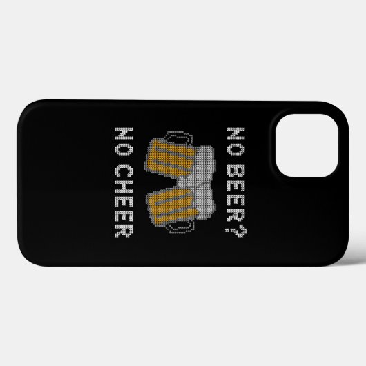 Geen bier nr. Cpure Ugly Sweater Case-Mate iPhone Case (Achterkant (horizontaal))