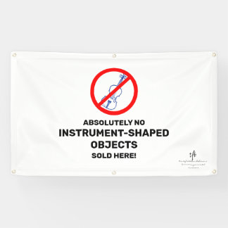 Geen blauwe Violet Lokale muziekwinkel Spandoek