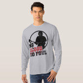 Geen bloed Geen Foul Lacrosse, LAX T-shirt (Voorkant volledig)