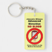Geen bloedbaan - Geavanceerde richtlijn Sleutelhanger (Voorkant)