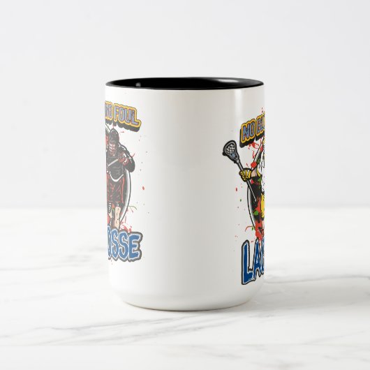 Geen bloedlacrosse tweekleurige koffiemok (Center)