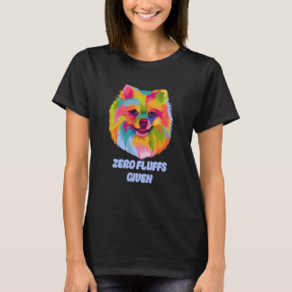 Geen boeien gegeven pommerische pom pom Humor Dog T-shirt