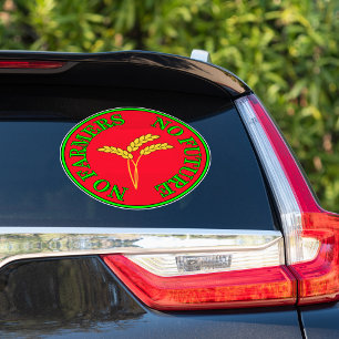 Geen boeren, geen voedsel, geen toekomst. Boerenpr Sticker