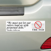 Geen bondsreserve-bumpersticker bumpersticker (Op auto)