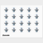 Geen boodschap is een leven waard ronde sticker (Vel)