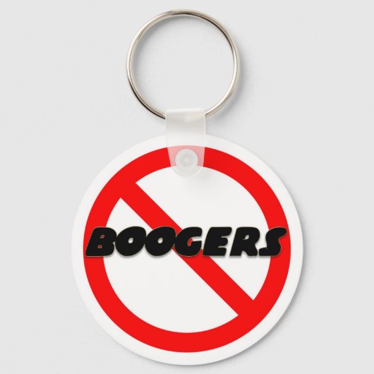 Geen Boogers Sleutelhanger (Voorkant)