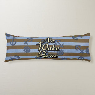 Geen boogzone Nautical Ship Anchors and Wheels Lichaamskussen