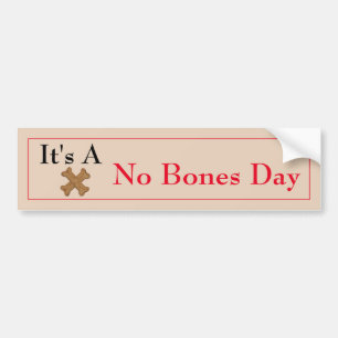 Geen Botten Dag X Bumpersticker