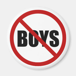Geen boys toegestaan pictogram Magnet Magneet