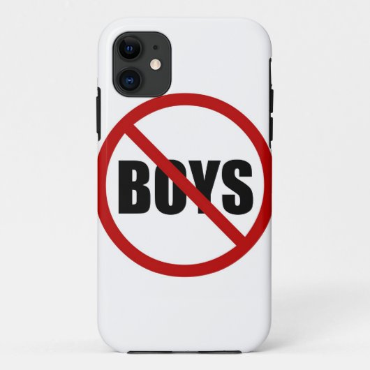 Geen boys toegestaan Sign iPhone 5 Hoesje (Achterkant)