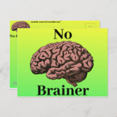 Geen Brainer Briefkaart (Voorkant / Achterkant)