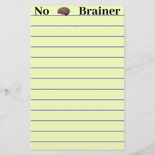 Geen brainer Stationery Briefpapier (Voorkant)