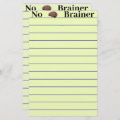 Geen brainer Stationery Briefpapier (Voorkant / Achterkant)