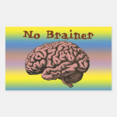 Geen Brainer Sticker (Voorkant)