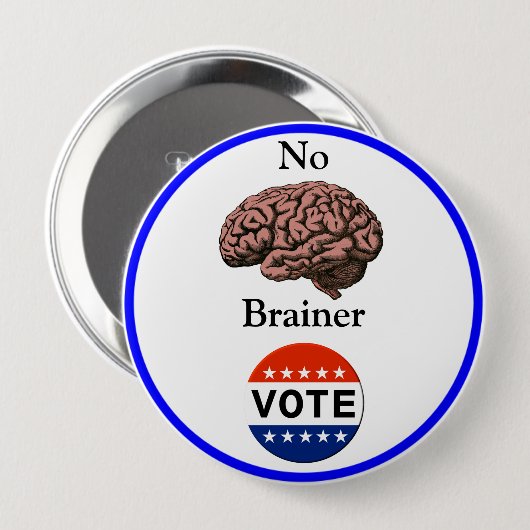 Geen Brainer Vote Button (Voorkant /achterkant)