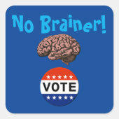 Geen Brainer Vote Sticker (Voorkant)