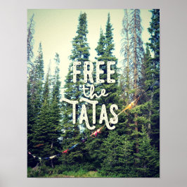 Geen Bras toegestaan in het bos Poster