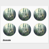 Geen Bras toegestaan in het bos Ronde Sticker (Vel)