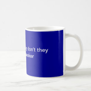 Geen brood? Laat ze de bankier opeten. Koffiemok