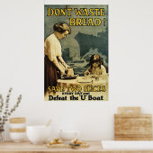 Geen brood verspillen poster (Keuken)