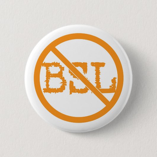 Geen BSL-Button Ronde Button 5,7 Cm (Voorkant)