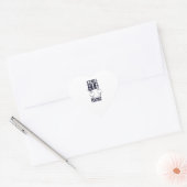 Geen bug het is een eigenschap hart sticker (Envelop)