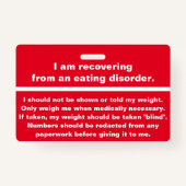 Geen buitenzijde - herstelbadge badge (Achterkant)