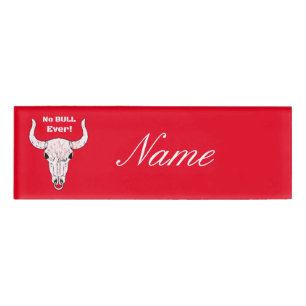 Geen Bull Ever Thunder_Cove Naambadge