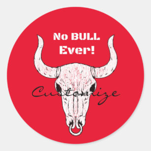 Geen Bull Ever Thunder_Cove Ronde Sticker