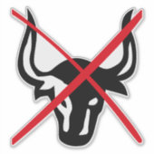 GEEN BULL-laptop-sticker Sticker (Voorkant)