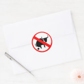 Geen bull ronde sticker (Envelop)