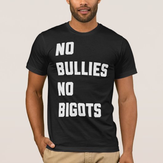 Geen bulleugen Geen migots T-shirt (Voorkant)
