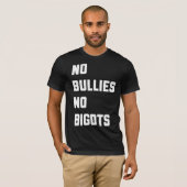 Geen bulleugen Geen migots T-shirt (Voorkant volledig)