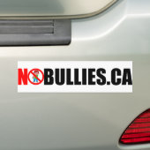 GEEN BULLIES BUMPERSTICKER (Op auto)