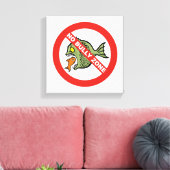 Geen Bully Zone Canvas Afdruk (Insitu (Woonkamer))