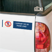 Geen Bumpersticker telefoonzone (Op Truck)