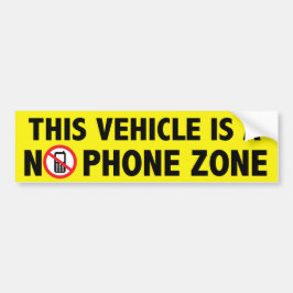 Geen Bumpersticker telefoonzone