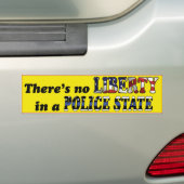 Geen Bumpersticker van de Vrijheid (Op auto)