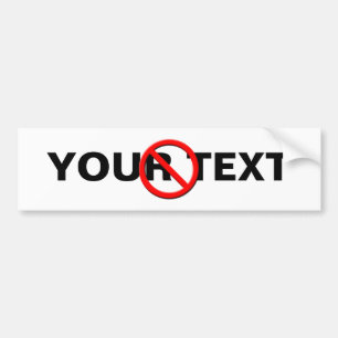 Geen Bumpersticker voor gebarentSjabloon