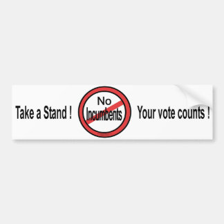 geen bumpersticker voor paraplu's