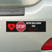 Geen Bumpersticker voor sms- en stuurfuncties (Op auto)