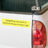 Geen bumpersticker voor te dicht volgen (Op Truck)