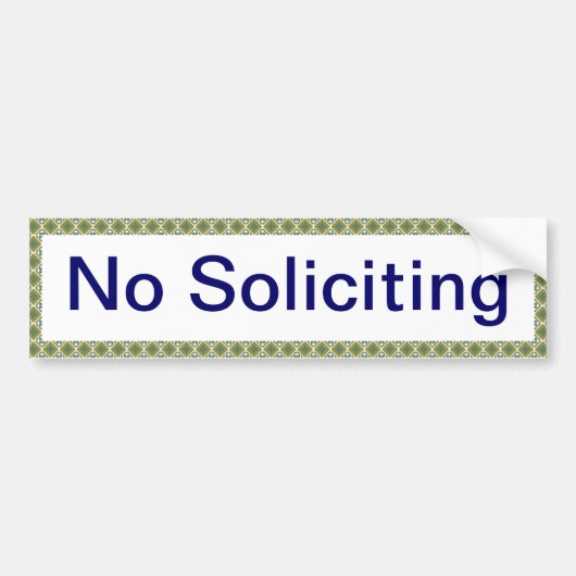 Geen Bumpersticker vragen (Voorkant)